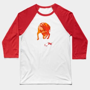 Koi Cat Baseball T-Shirt
